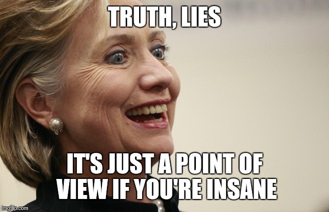 TRUTH, LIES IT'S JUST A POINT OF VIEW IF YOU'RE INSANE | made w/ Imgflip meme maker
