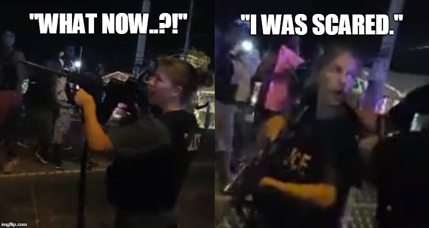 "Now I was scared" | "I WAS SCARED."; "WHAT NOW..?!" | image tagged in occupythepd | made w/ Imgflip meme maker