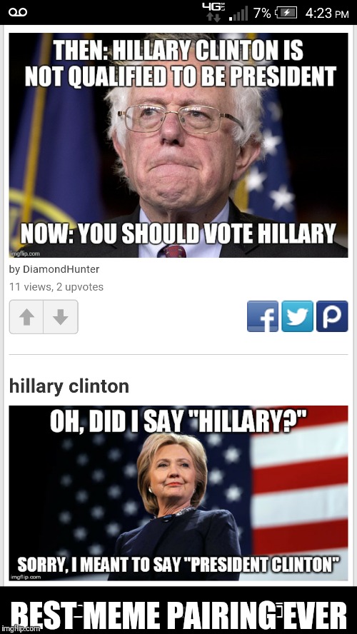 This just came across the Featured section. I find this ironically appropriate. lol |  BEST MEME PAIRING EVER | image tagged in funny,memes,but seriously folks,election 2016,vote for pedro he's our best shot,vote for pedro | made w/ Imgflip meme maker