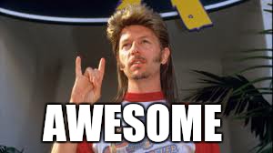 keep on keeping
 on | AWESOME | image tagged in memes,joe dirt,awesome | made w/ Imgflip meme maker