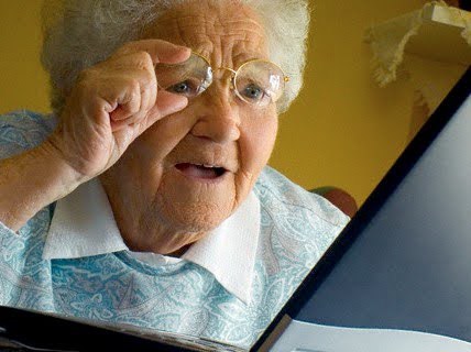 High Quality Old lady reading Blank Meme Template