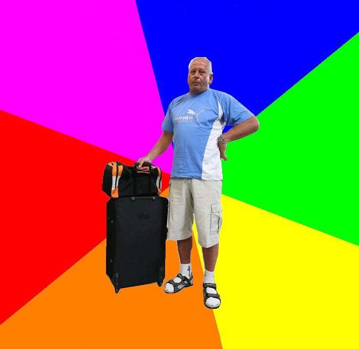 Janusz na wakacjach Blank Meme Template