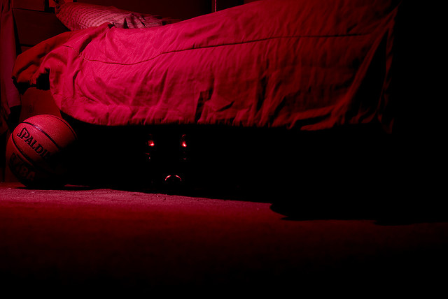 Monster under the bed Blank Meme Template