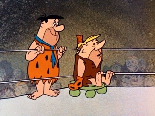 Flintstones boxing  Blank Meme Template