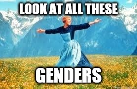 Look At All These Meme | LOOK AT ALL THESE; GENDERS | image tagged in memes,look at all these | made w/ Imgflip meme maker