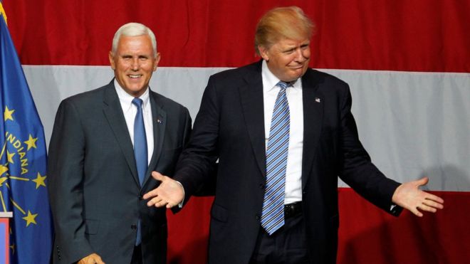 High Quality Pence and Trump Blank Meme Template