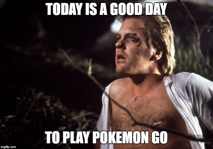 TODAY IS A GOOD DAY; TO PLAY POKEMON GO | image tagged in pokemon go | made w/ Imgflip meme maker