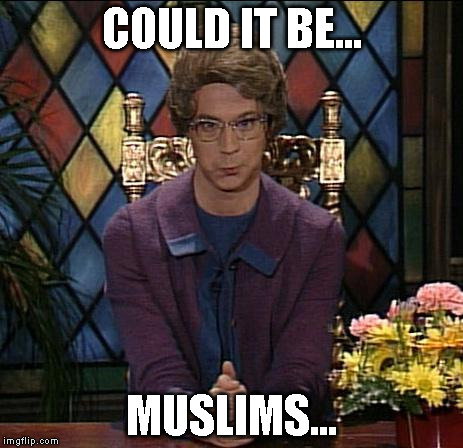 Church Lady | COULD IT BE... MUSLIMS... | image tagged in church lady | made w/ Imgflip meme maker