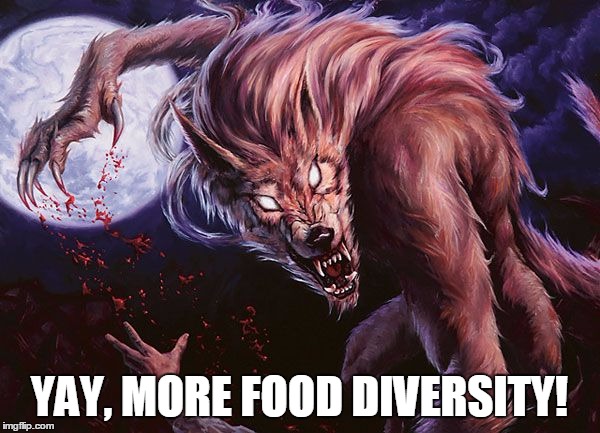 YAY, MORE FOOD DIVERSITY! | made w/ Imgflip meme maker