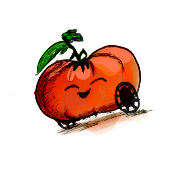 Tomato on Wheels Blank Meme Template