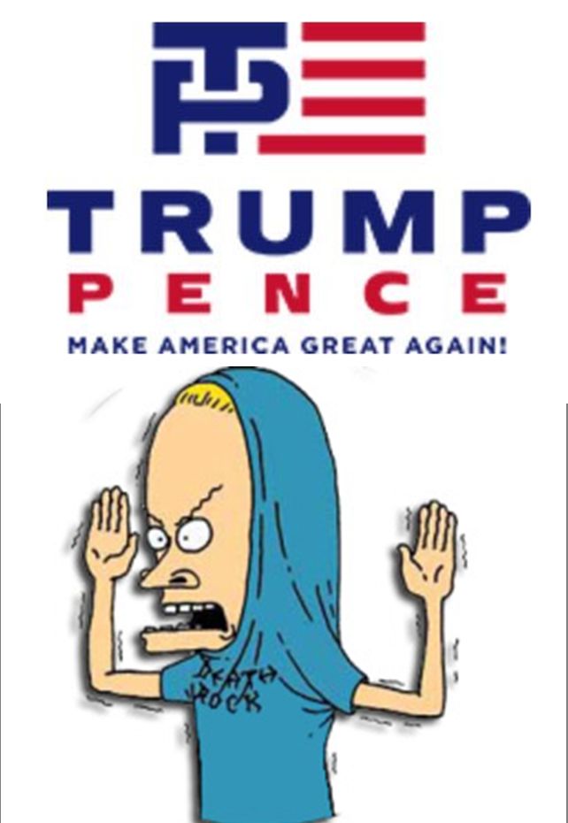 Trump-Pence Cornholio Blank Meme Template