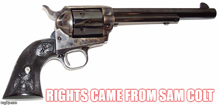 RIGHTS CAME FROM SAM COLT | made w/ Imgflip meme maker