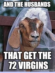 AND THE HUSBANDS THAT GET THE 72 VIRGINS | made w/ Imgflip meme maker