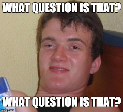 10 Guy Meme | WHAT QUESTION IS THAT? WHAT QUESTION IS THAT? | image tagged in memes,10 guy | made w/ Imgflip meme maker