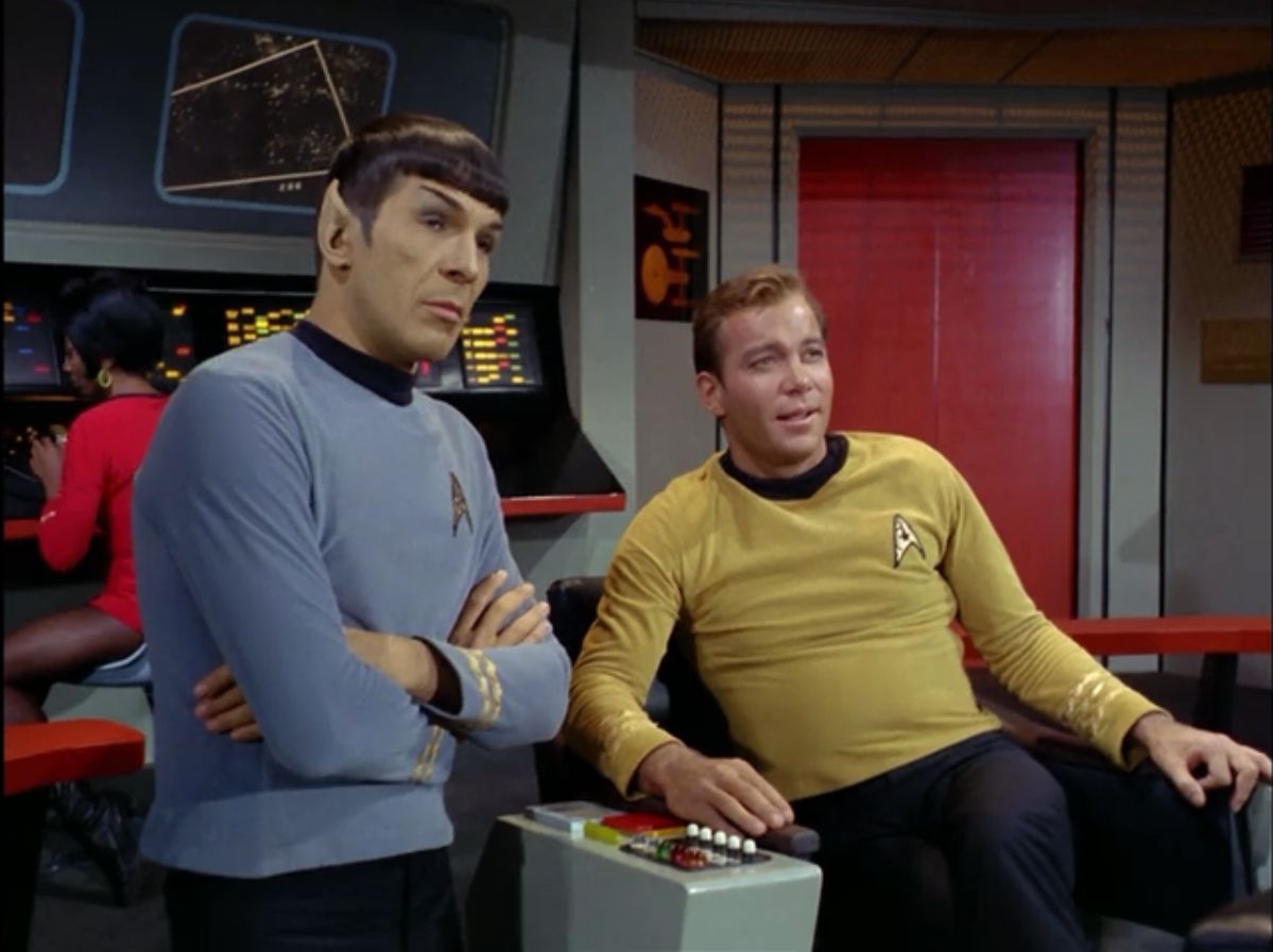 High Quality Kirk and Spock Blank Meme Template