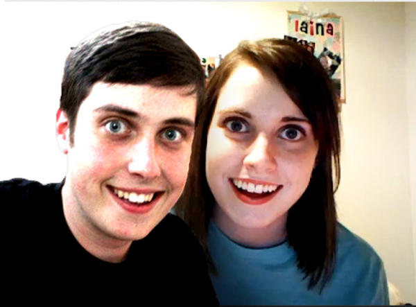 Overly attached girlfriend and boyfriend  Blank Meme Template