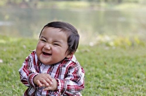 Baby Laughing Blank Meme Template