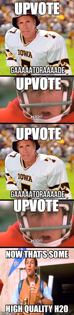 You're Invited To An UPVOTE PARTY FOR ONE OF OUR YOUNGEST MEMBERS!! H2O Who always keeps us laughing! | UPVOTE; UPVOTE; UPVOTE; UPVOTE | image tagged in upvote party,h2o,lynch1979,waterboy | made w/ Imgflip meme maker