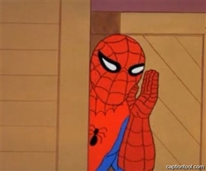 High Quality Psst...Spiderman Blank Meme Template