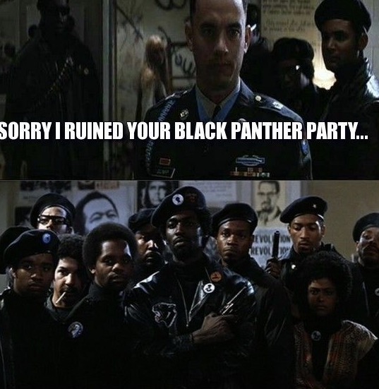High Quality Black Panther Party Blank Meme Template