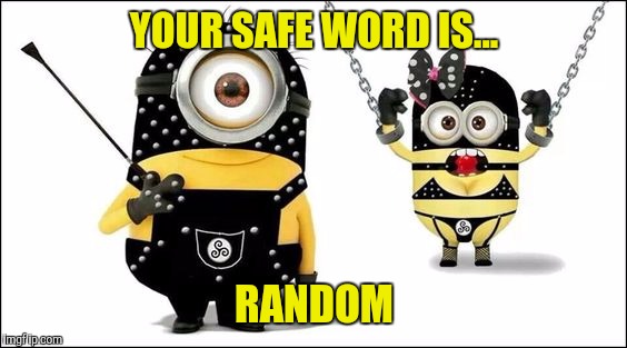 YOUR SAFE WORD IS... RANDOM | made w/ Imgflip meme maker