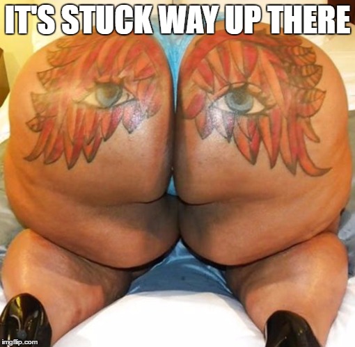 IT'S STUCK WAY UP THERE | made w/ Imgflip meme maker