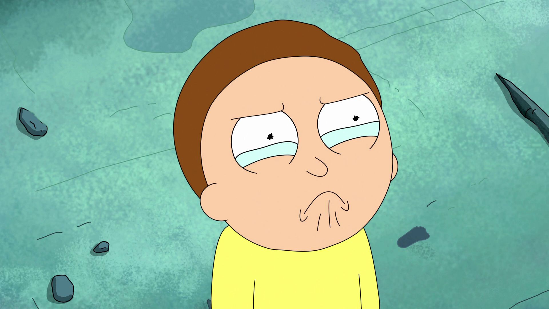 High Quality Crying Morty Blank Meme Template