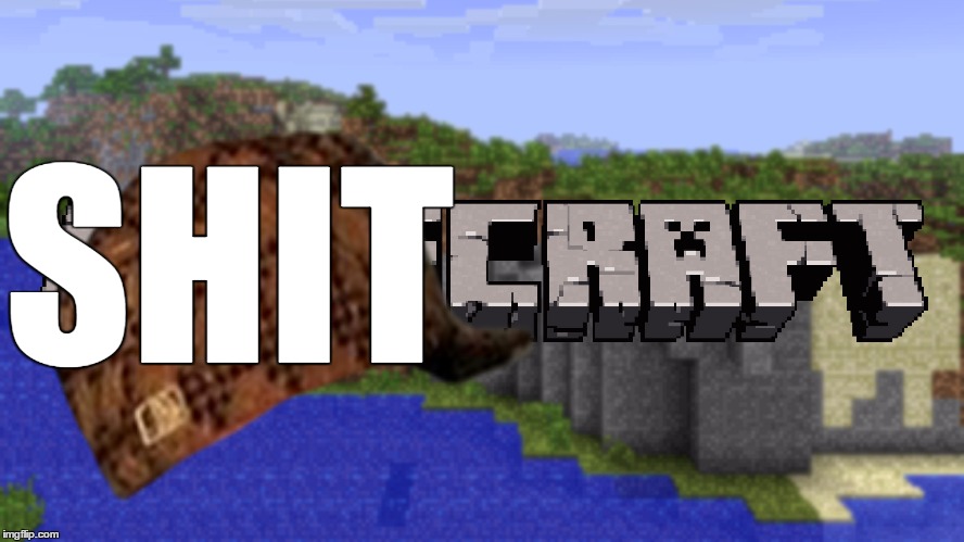 What They Should've Called Minecraft | SHIT | image tagged in minecraft,shit,funny | made w/ Imgflip meme maker