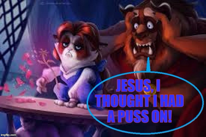JESUS, I THOUGHT I HAD A PUSS ON! | made w/ Imgflip meme maker