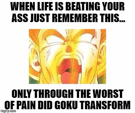 Discover Your Inner Greatness | WHEN LIFE IS BEATING YOUR ASS JUST REMEMBER THIS... ONLY THROUGH THE WORST OF PAIN DID GOKU TRANSFORM | image tagged in goku,goku super saiyan,goku ssj,super saiyan,motivational,inspiration | made w/ Imgflip meme maker