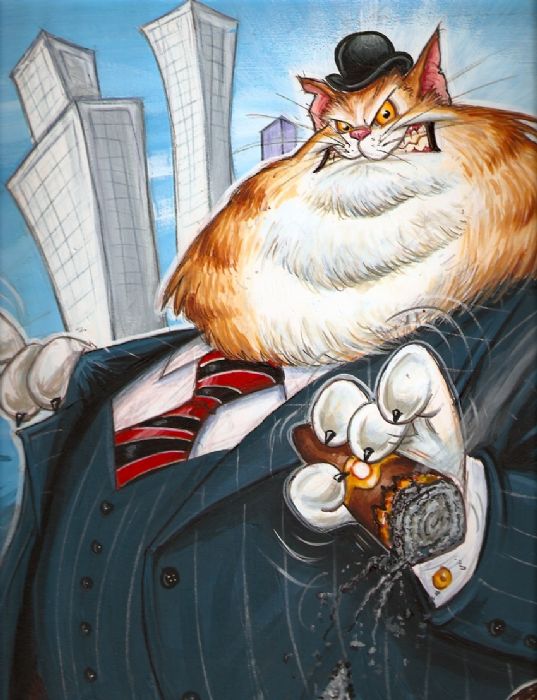 Corporate Fat Cat Blank Meme Template