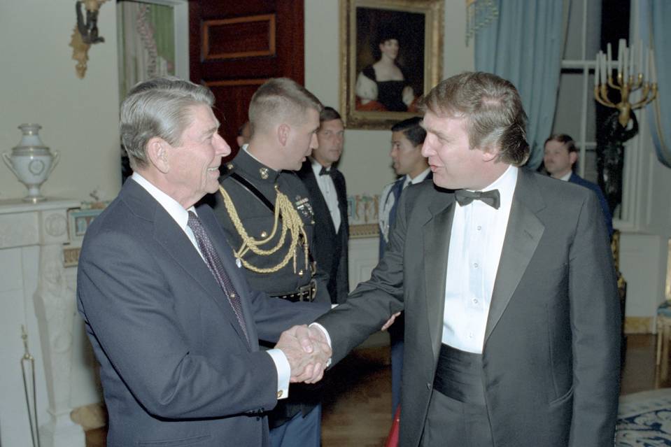 High Quality trump and reagan Blank Meme Template