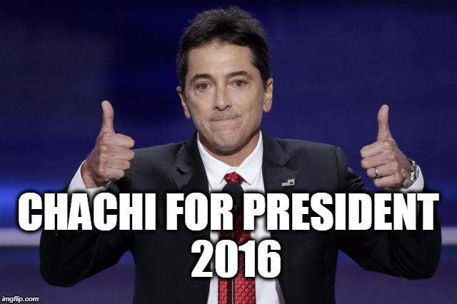 CHACHI FOR PRESIDENT 2016 | CHACHI FOR PRESIDENT
 2016 | image tagged in scott baio,happy days,chachi,republican national convention 2016 | made w/ Imgflip meme maker