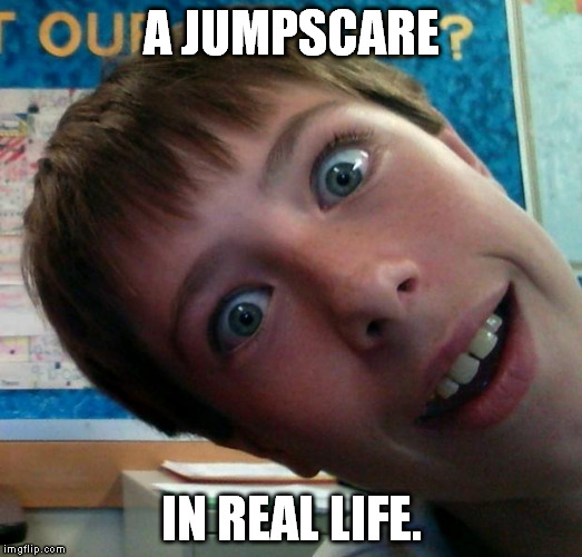 FNAF PARKER | A JUMPSCARE; IN REAL LIFE. | image tagged in fnaf parker | made w/ Imgflip meme maker