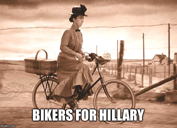 BIKERS FOR HILLARY | image tagged in make america great again | made w/ Imgflip meme maker