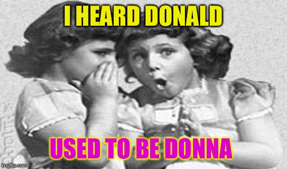 I HEARD DONALD USED TO BE DONNA | made w/ Imgflip meme maker