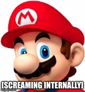 title | [SCREAMING INTERNALLY] | image tagged in mario screaming internally,memes,mario,screaming internally | made w/ Imgflip meme maker