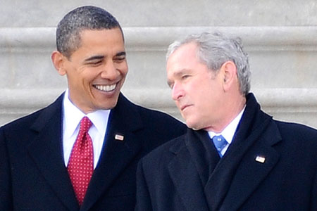 Bush Obama Best Buds Blank Meme Template