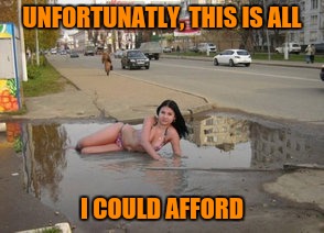 Low budget | UNFORTUNATLY, THIS IS ALL I COULD AFFORD | image tagged in low budget | made w/ Imgflip meme maker