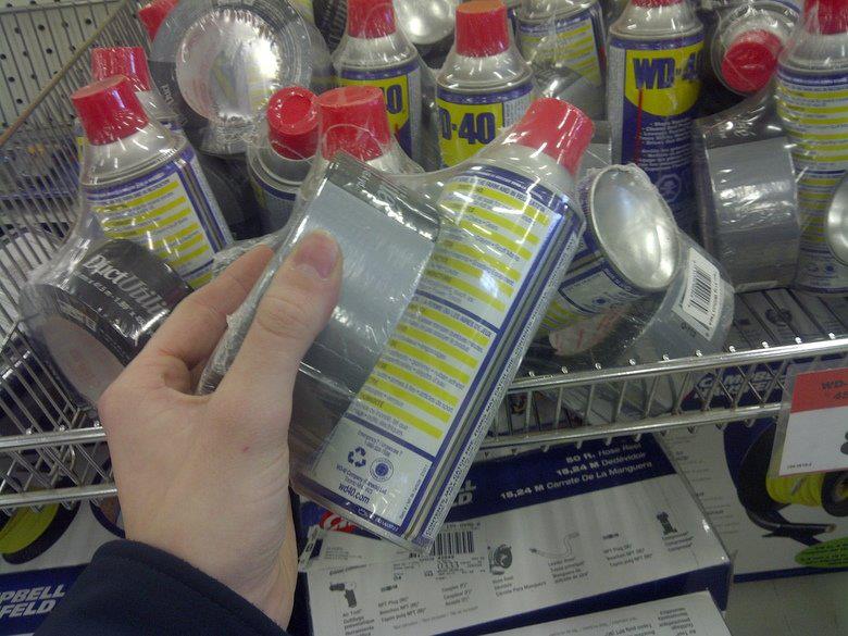 High Quality WD-40 & Duct Tape Blank Meme Template