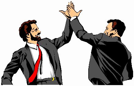 High Quality high five office bros Blank Meme Template