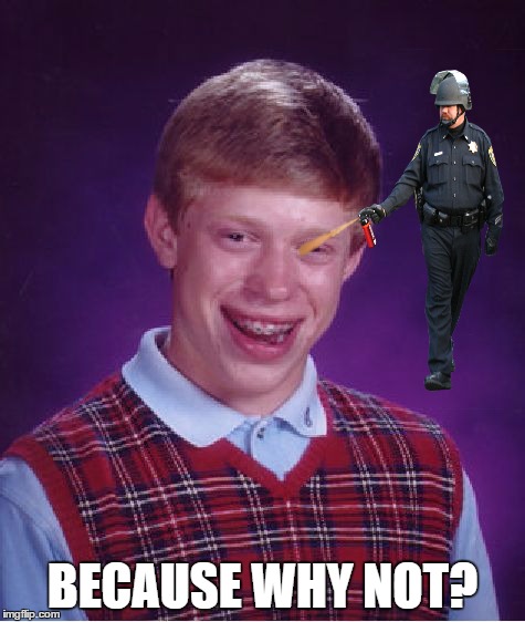 Bad Luck Brian Meme | BECAUSE WHY NOT? | image tagged in memes,bad luck brian | made w/ Imgflip meme maker