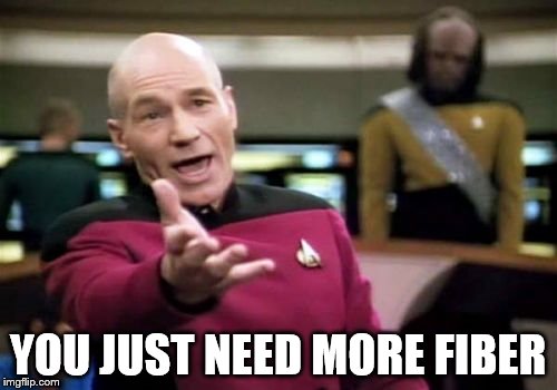 Picard Wtf Meme | YOU JUST NEED MORE FIBER | image tagged in memes,picard wtf | made w/ Imgflip meme maker