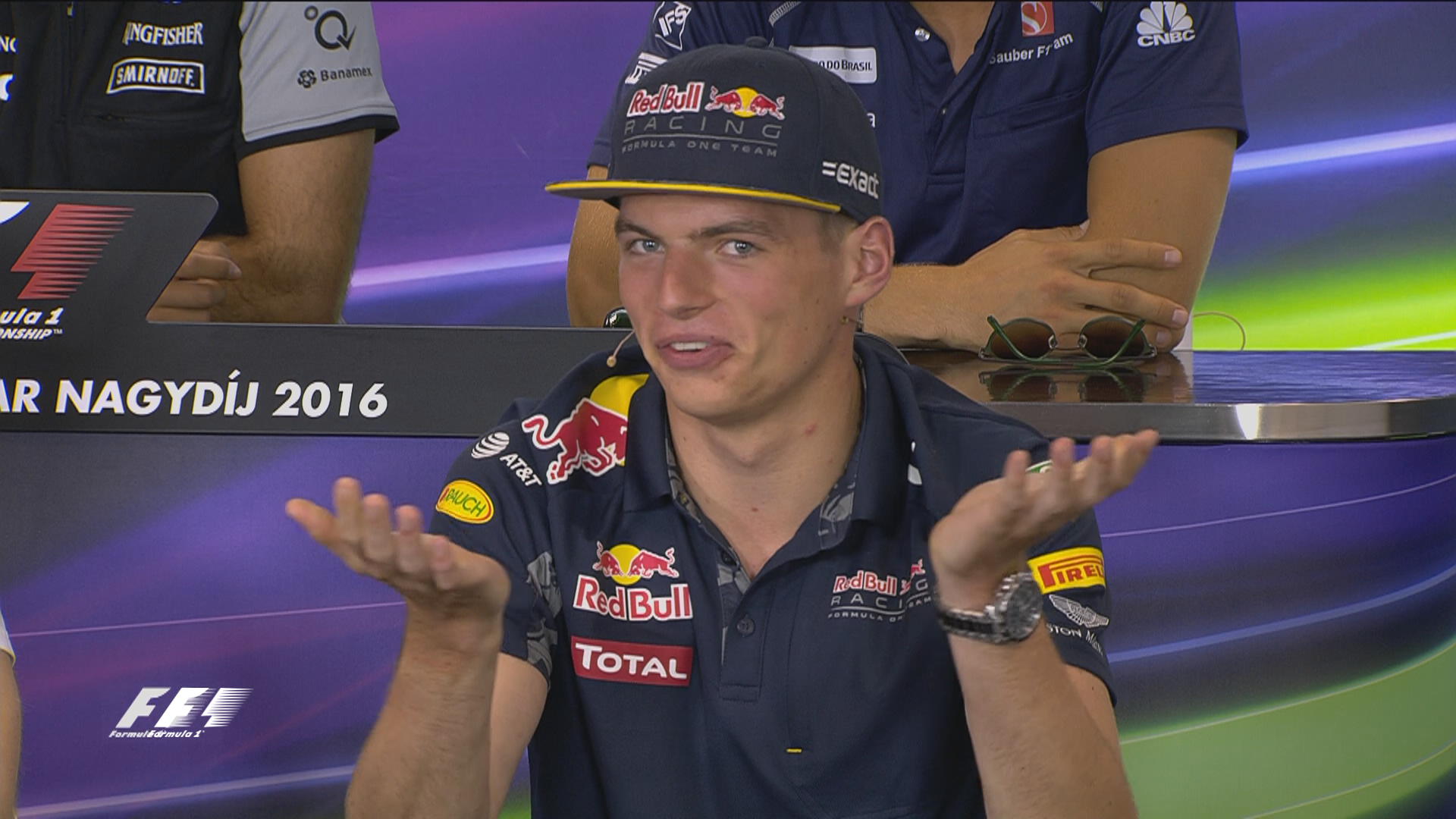High Quality Max Verstappen F1 Hungary 2016 Thursday Press Conference Blank Meme Template