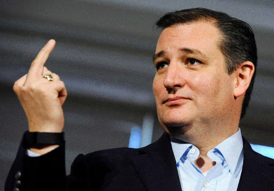 Ted Cruz Middle Finger Blank Meme Template