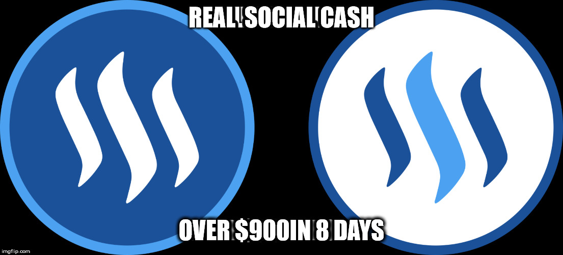 REAL  SOCIAL CASH; OVER $900IN 8 DAYS | made w/ Imgflip meme maker