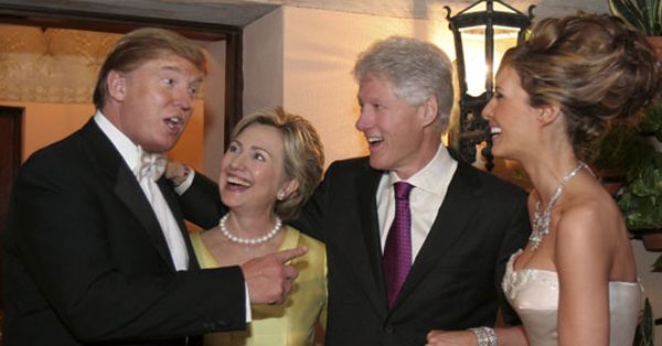 High Quality Trump and Hillary Friends Blank Meme Template