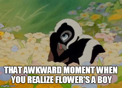 THAT AWKWARD MOMENT WHEN YOU REALIZE FLOWER'S A BOY | made w/ Imgflip meme maker