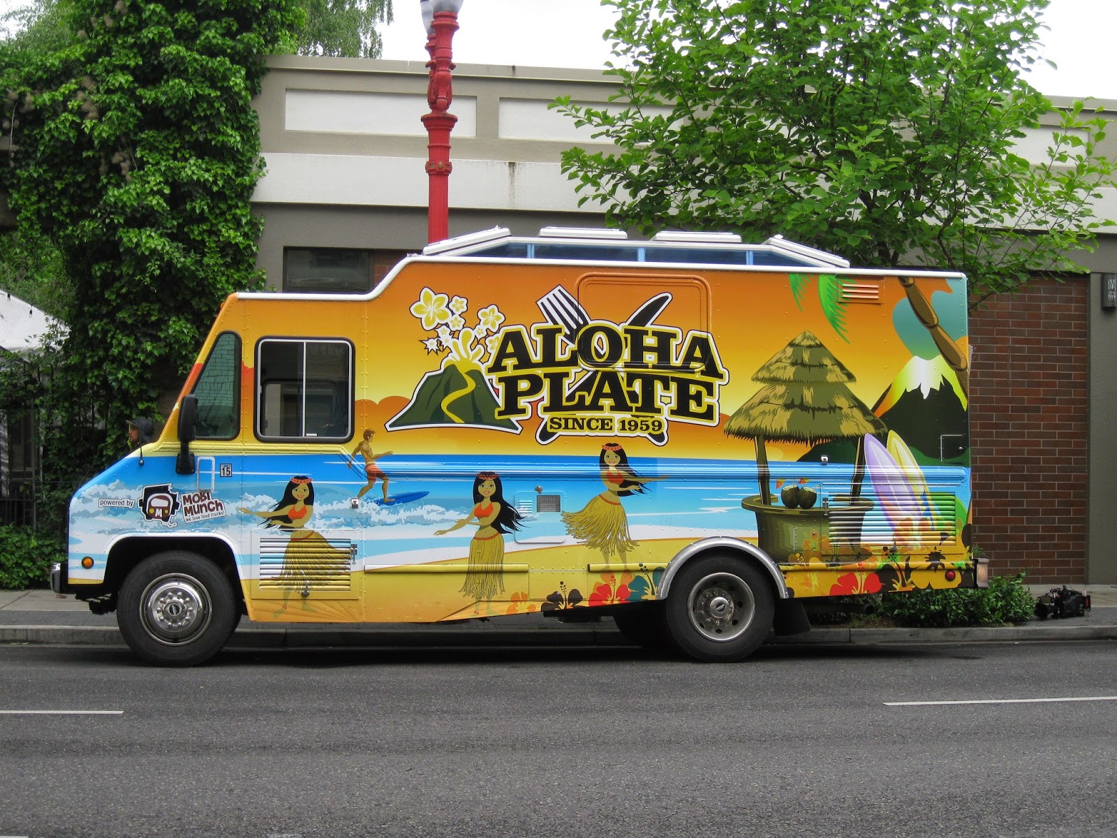 High Quality Hawaii Lunch Truck Blank Meme Template