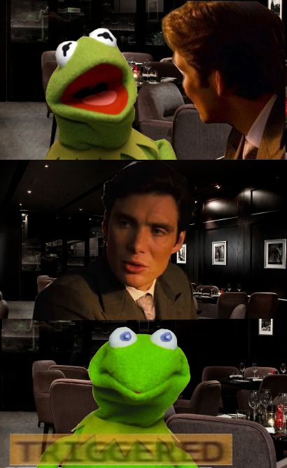 High Quality Kermit Triggered Blank Meme Template